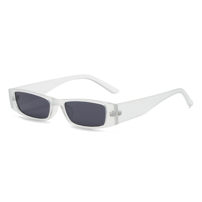 Small Rectangle Sunglasses Women Brand Black Sun Glasses For Female Trend Glasees Ladies UV400: Clear
