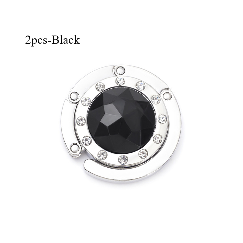 Wohnaccessoires Badezimmer-Organizer Einkaufstasche faltbare Tasche Haken Brieftasche Legierung Kristall Strass Haken: Schokolade