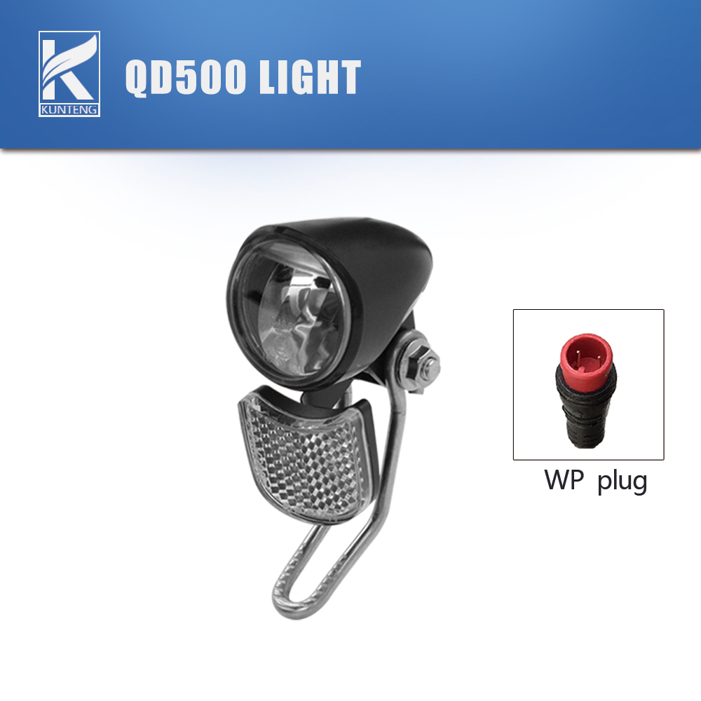 Feu avant de vélo électrique QD260 QD470 QD500 6-60V 2 broches SM/WP, phare LED pour accessoires de vélo électrique: vert militaire