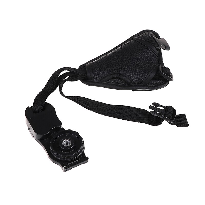 Camera Pu Leather Grip Snelle Pols Riem Zachte Hand Grip Camera Tas Universele Voor Canon Voor Nikon Voor Sony olympus Zwart
