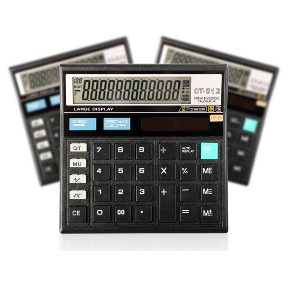 Large Screen Desktop 12 Digit Electronic Calculator Financial Accounting Tool