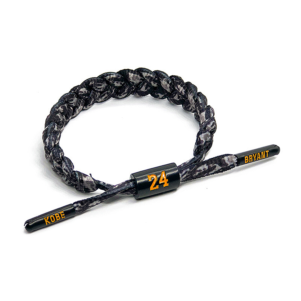Basketball Player Number Braided Rope Bracelet Baseball Football Volleyball Sport Bangles for Men Adjustable Wristbands: Light Yellow Color
