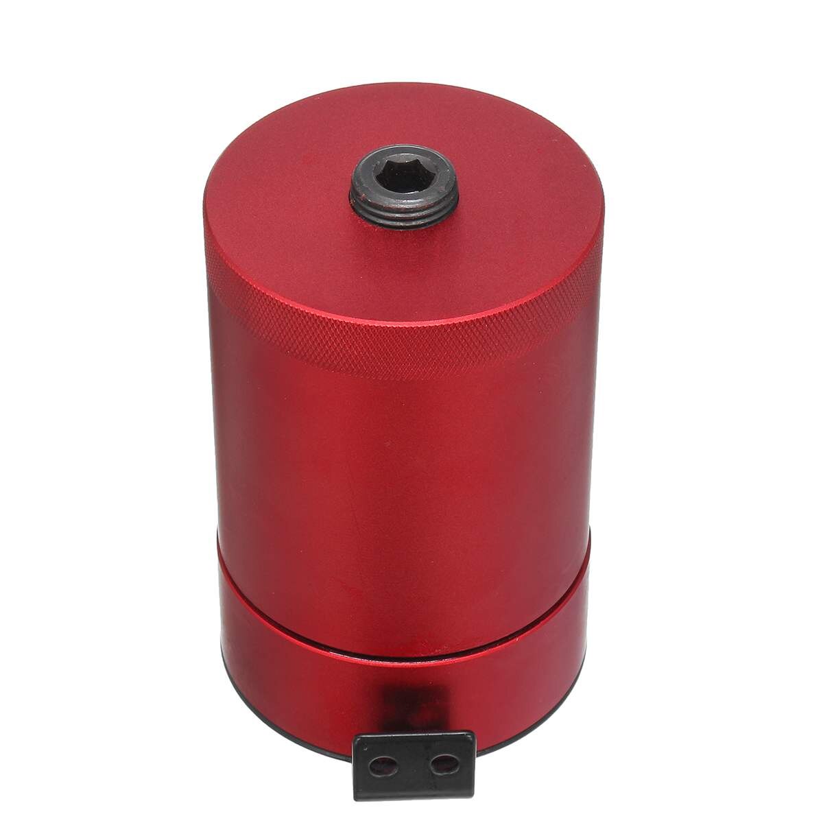 Autoleader Aluminum Baffled Car Oil Catch Can Tank Separator Reservoir Universal Oil Catch Tank Cans 3 Hole: Red