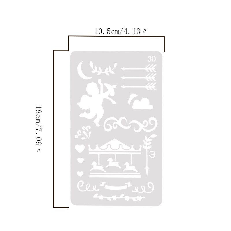 Angel Gelaagdheid Stencils Tekening Kleur Spray stencil DIY Scrapbook fotoalbum Decoratieve Embossing DIY Kaart Ambachten