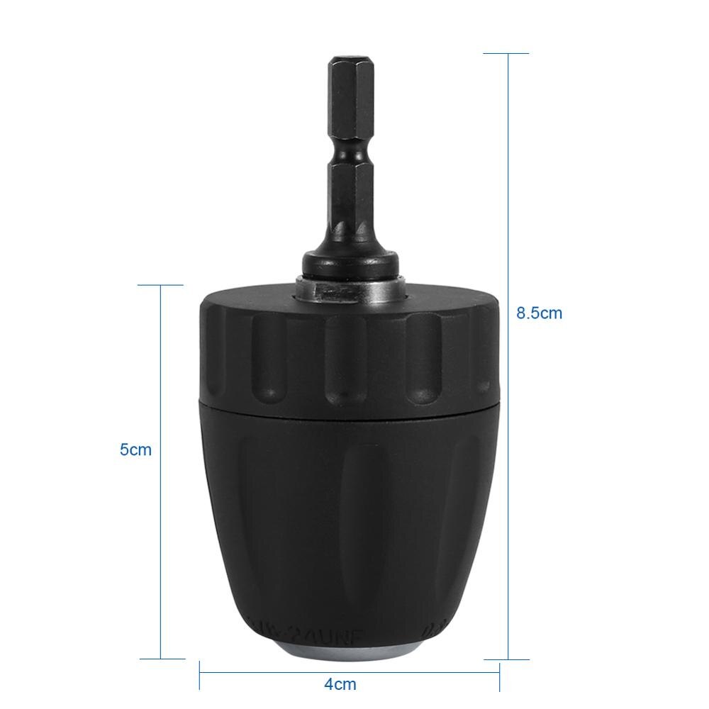 3/8-24UNF Keyless Drill Bit Chuck – 0.8-10mm Capacity With 1/4" Hex Shank Adapter For Lathes & Drill Presses