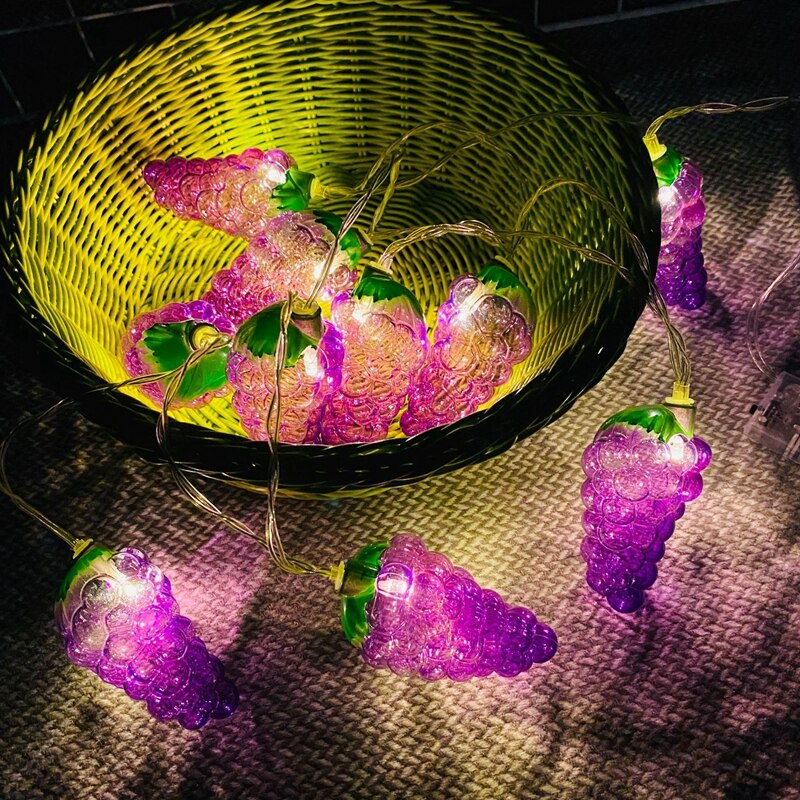 LED Grape Lights String Theme Activity Party Room Decoration
