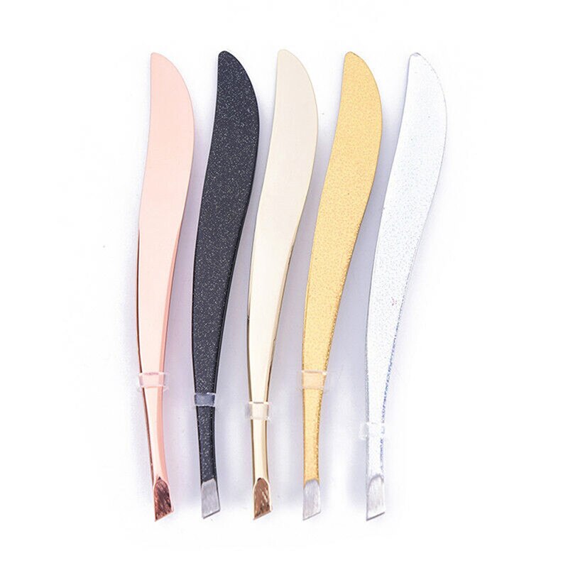 1 Pc Rvs Wenkbrauw Pincet Slant Tip Womens Mens Wenkbrauw Pincet Voor Wenkbrauw Ingegroeide Shaper
