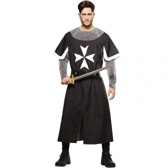 Kostuum Cross Middeleeuwse Zwart Voor Man M/L