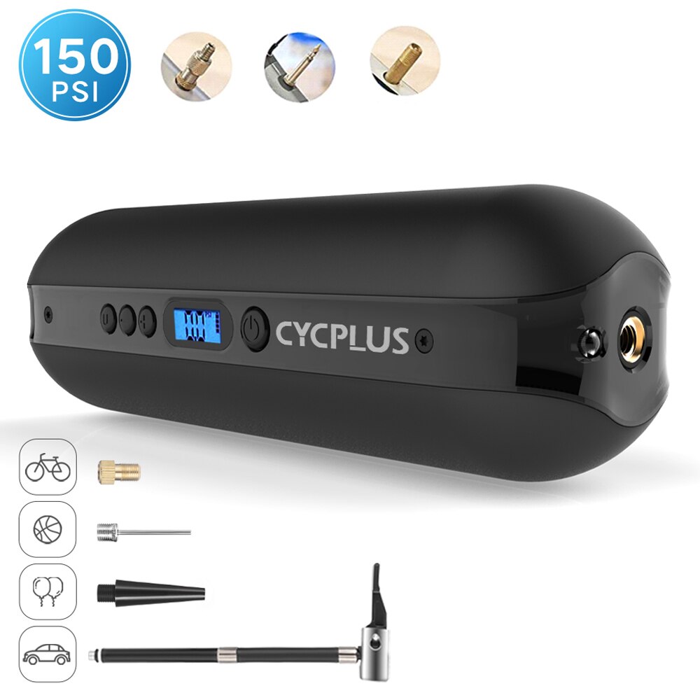 Portable Air Bike Pump Mini Electric Inflator Rechargeable Air Pump Auto Car Inflatable 12v Multi-Function Mini Air Compressor: TYPE 4