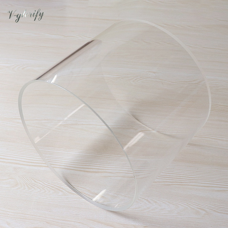 12x8inch 6x10inch Acrylic Drum Body Shell with 45 Degree Bearing Edge 6mm Thickness Green Transparent Red White Black Blue Green