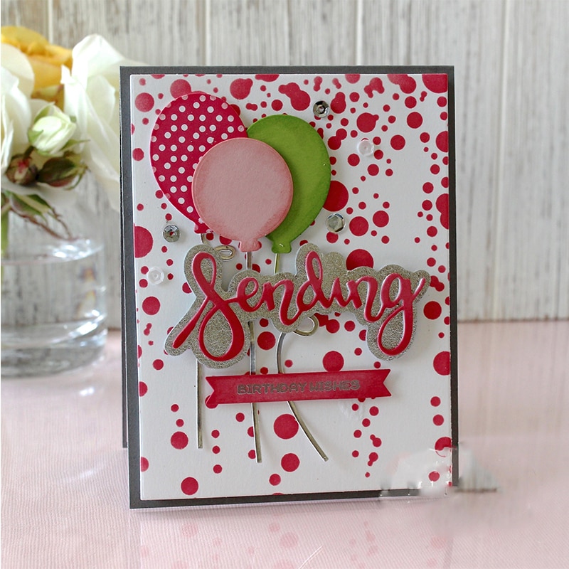 Falling Bubbles Painting Plastic Stencil for DIY Scrapbooking Embossing Drawing Paper Cards Making Decorative Crafts Templates