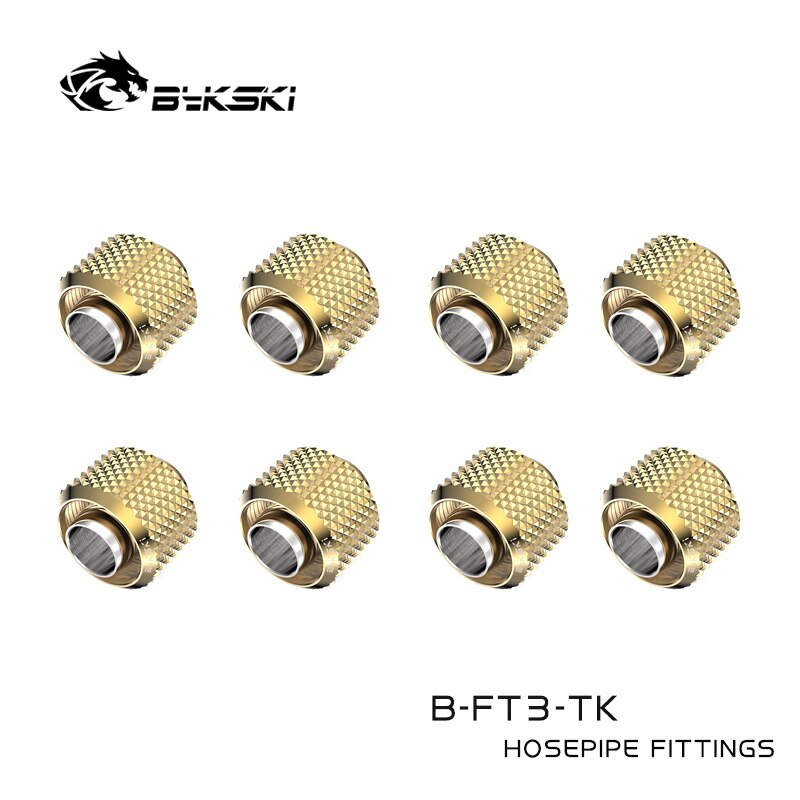 8 kpl/erä liitin käyttö sisähalkaisija 10mm+  ulkohalkaisija 16mm letku 3/8 "id  x 5/8 " od letku käsipuristusliitin: Kulta-