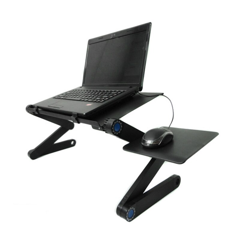 Aluminium laptop opvouwbare computerstandaard voor bed, multifunctioneel, draagbaar en ergonomisch laptopbureau gq