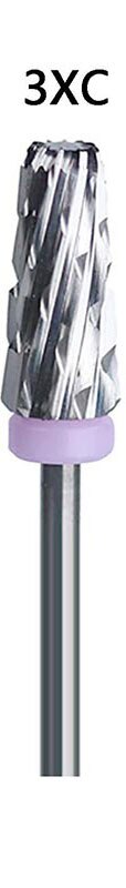1PC taladro de uñas de carburo de 100% multifunción 5 en 1, edición Slim & Cross, broca de taladro para uñas para máquina pulidora de uñas eléctrica: 3XC