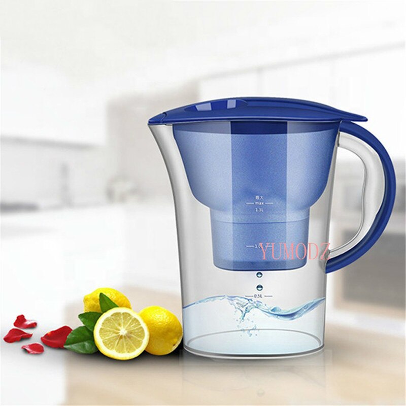 2.5L Household Water Purifier Pitcher Bottle Activated Carbon Water Pitcher Kettle Kitchen Cold Water Filter Purifier Kettle