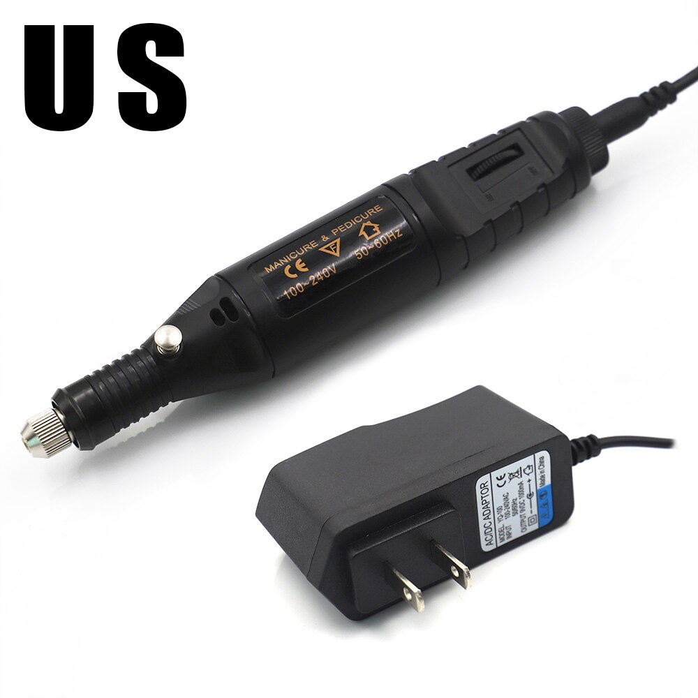 DIY Leather Grinding Tools Mini Portable Drill Versatile Polishing Machine Bits Tools Kit Purple Sandalwood Grinding Head Suit: US Electric Grinder