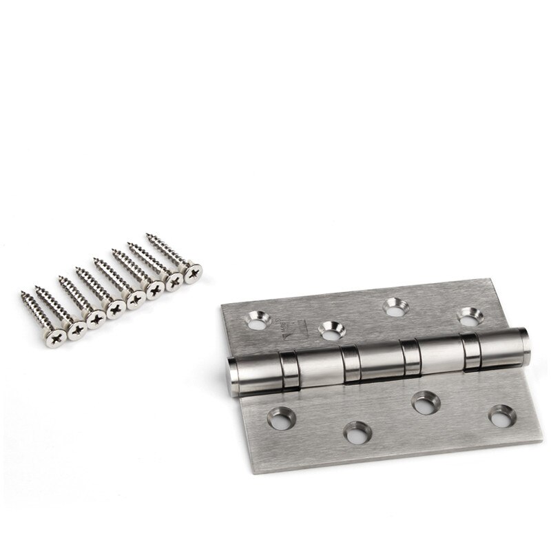 4-Inch Rvs Platte Opening Stille Lager Scharnier Voor Deur Indoor Deur Houten Deur Scharnier Voor Gemeenschappelijke Deur blad