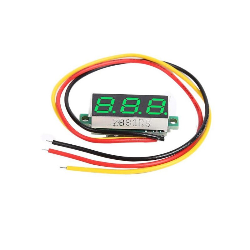 3 Wire 0.28 Inch Dc 0-100v Mini Led Display Gauge Voltage Meter Voltmeter Tools Measurement Rate ≥200ms ultra-small: green 0.28 Inch