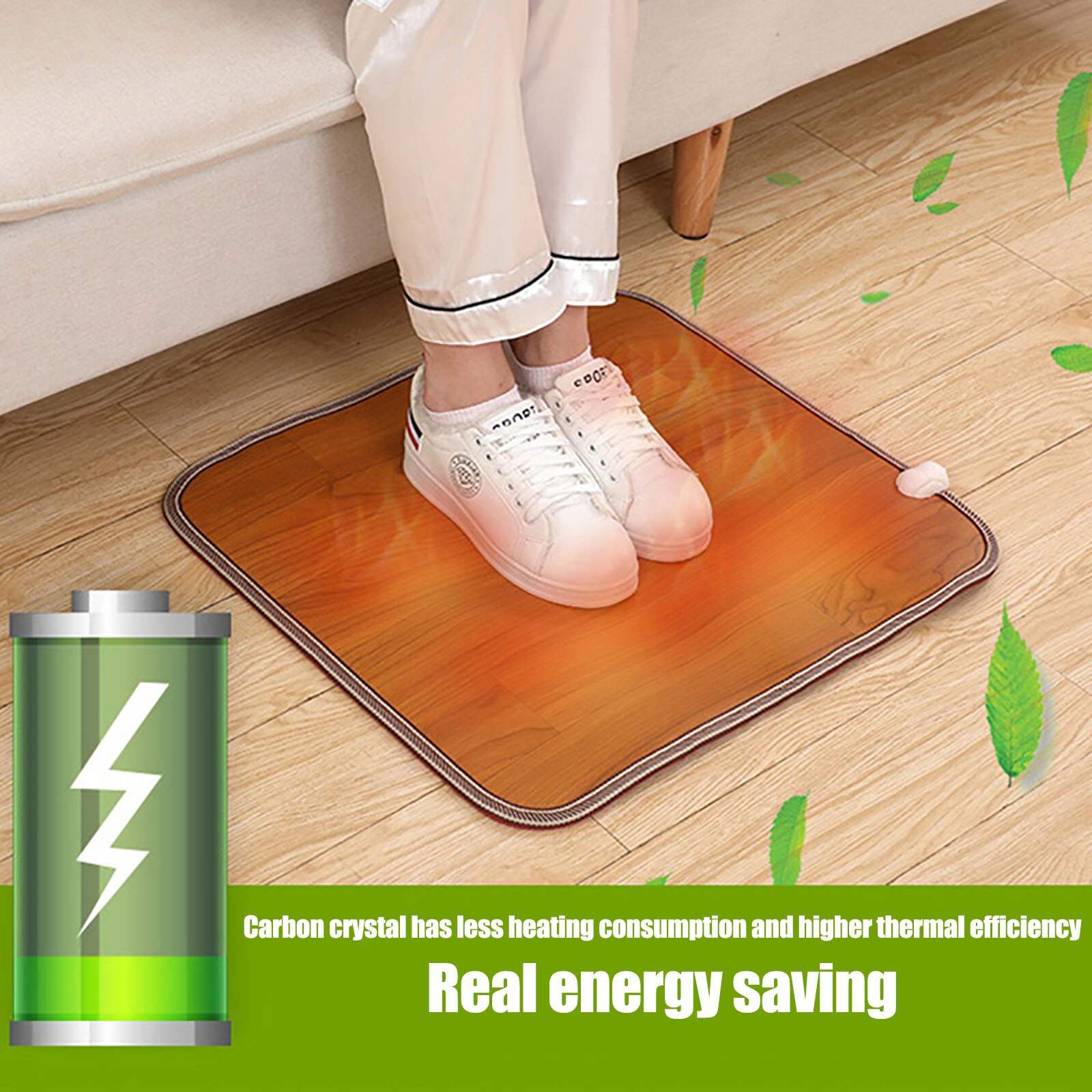 Winter Warm Electric Foot Feet Heating Portable Electric Warmer Pad Heated Floor Carpet Mat For Office Chimenea Electrica