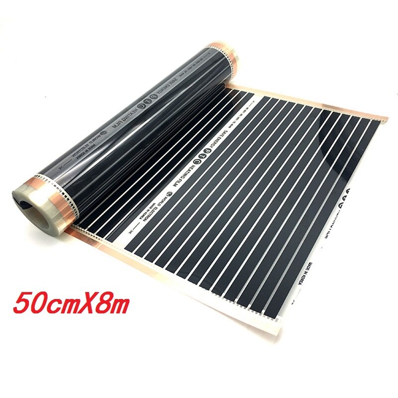 Material PTC infrarrojo, alfombra de suelo con ahorro de energía AC220V 220 w/m2, película de calentamiento bajo el suelo