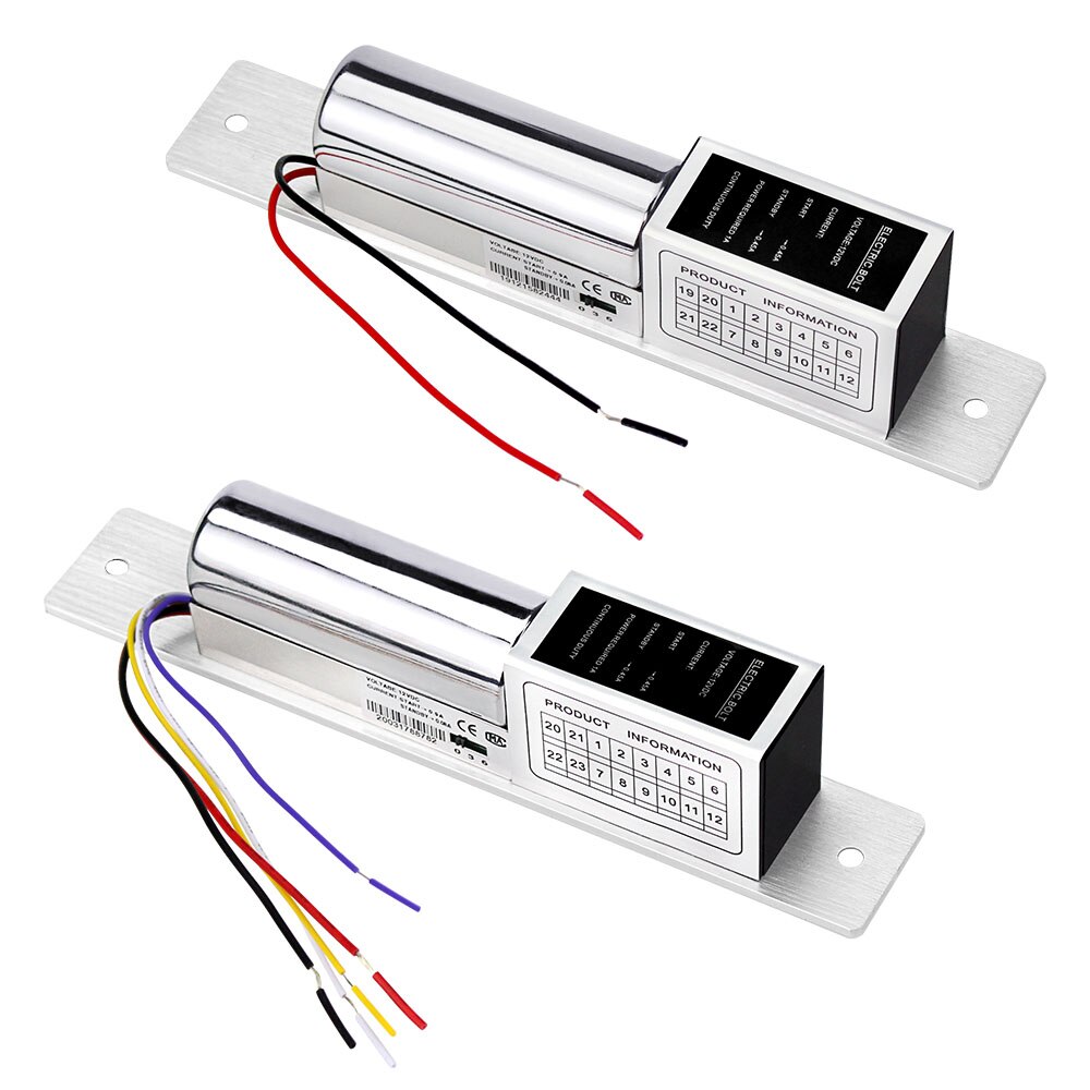 DC12V Fail Safe Electric Bolt Lock Low Temperature Electronic Mortise Door Locks with Time Delay for Access Control System