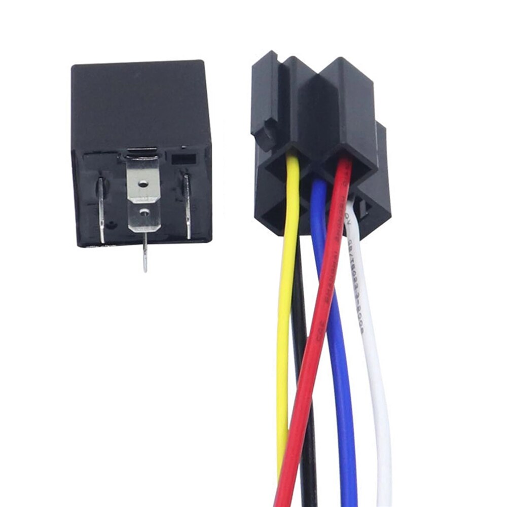 Waterproof Automotive Relay for 12V 24V 4Pin 5Pin 4P 5P 40A Car Relay With Copper Terminal Auto Relay Socket