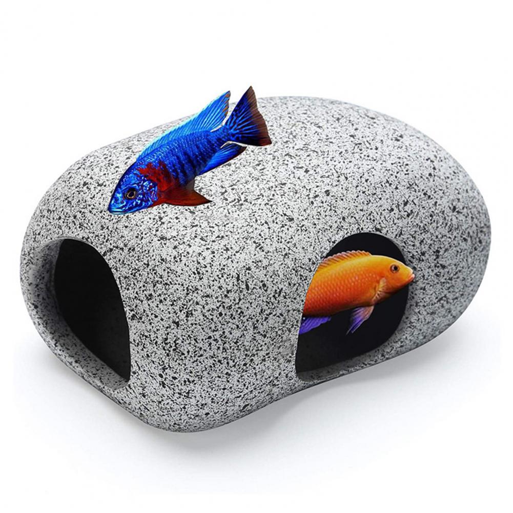 Grotte en argile professionnelle pratique pour Aquarium, abri réaliste pour Aquarium