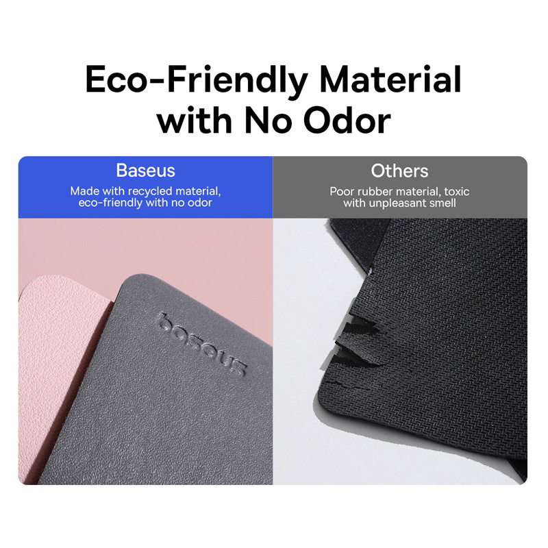 Baseus Mouse Pad PU Leather 26*21cm Waterproof Mousepad Non-Slip Desk Mat PC Gamer Desktop Computer Accessories Mice Mouse Pads