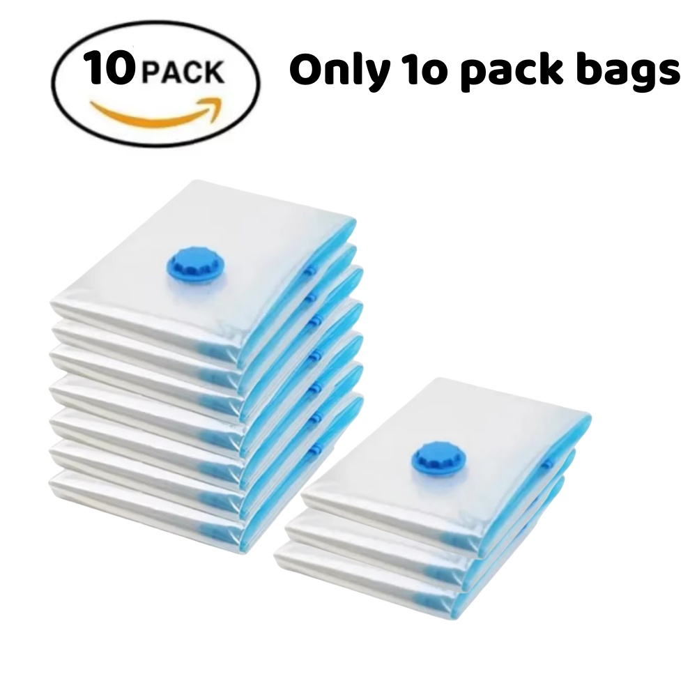 Bolsas de almacenamiento al vacío, organizador de guardarropa, bolsa sellada al vacío, bolsas de ahorro de espacio para ropa, almohada, ropa de cama, manta, almacenador de embalaje: M / Morado