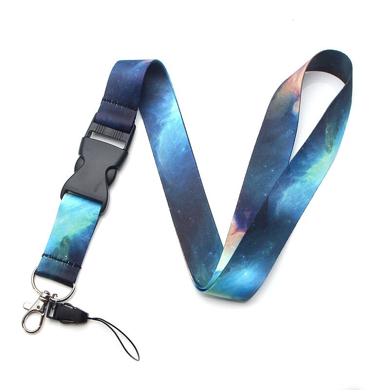 1 sztuk pokrowiec na karty Starry Sky elementy smycze breloczek kolorowe drukuj paski na szyję brelok telefon komórkowy liny nauczyciele prezent: NO.1