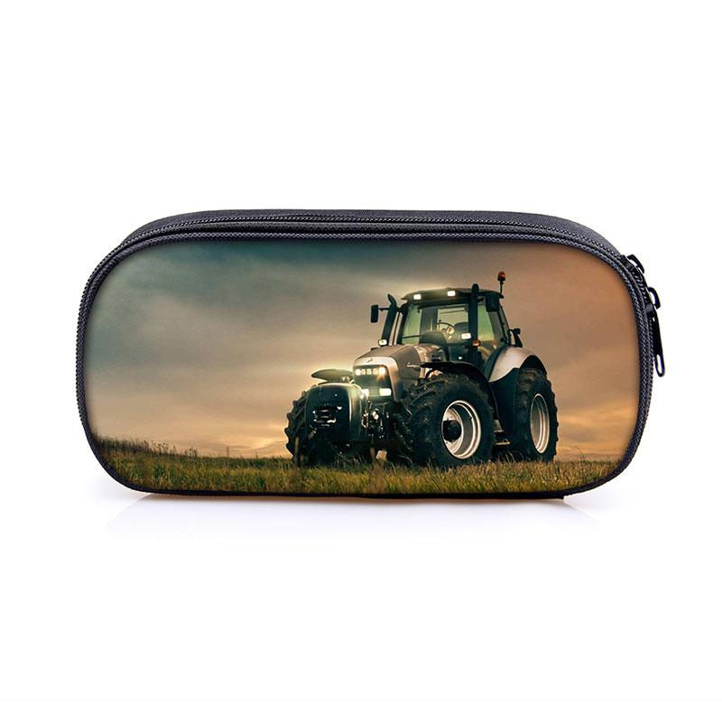 Bauernhof Traktor drucken Kosmetik fallen Bleistift Tasche Jungen Mädchen Stationäbetreffend Tasche freundlicher Schule fallen freundlicher Bleistift Kasten Schule Lieferungen Taschen: dqbbftractor04cw