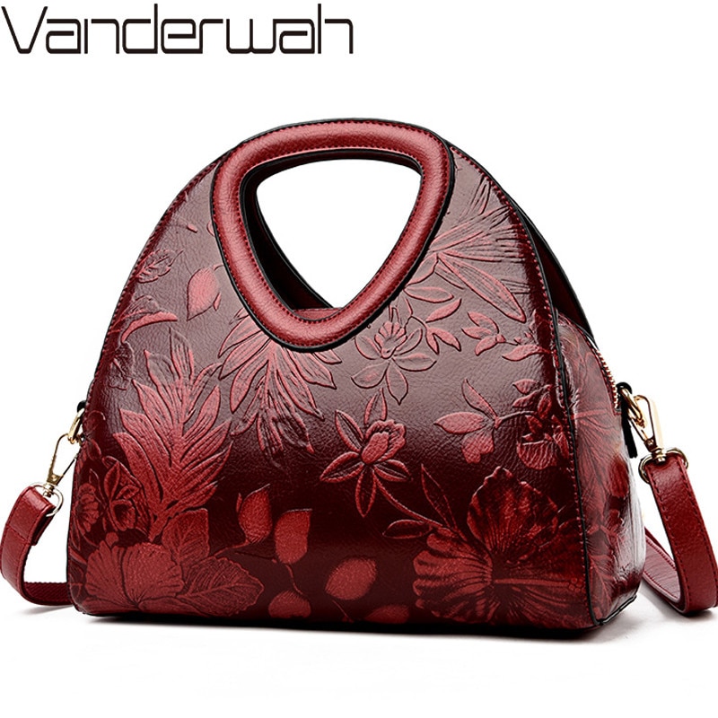 Vrouwen Lederen Handtassen Vrouwelijke Dames Hand Hobos Bag Moeder Schoudertas Chinese Stijl Crossbody Tassen Voor Vrouwen Sac Een belangrijkste