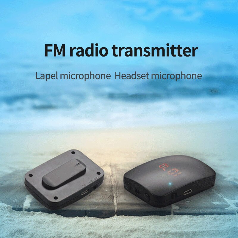 Headband Microphone Clip-On Microphone Hands-Free Microphone Kit FM Wireless Transmitter Speaker For Teacher Guidance