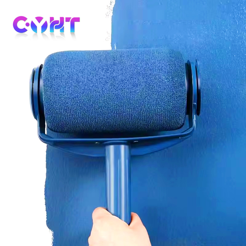 Naadloze Verstelbare Muur Roller Kwast Emulsie Verf Muurschildering Telescopische Staven Borstels Textuur Roller Verfborstelgereedschap