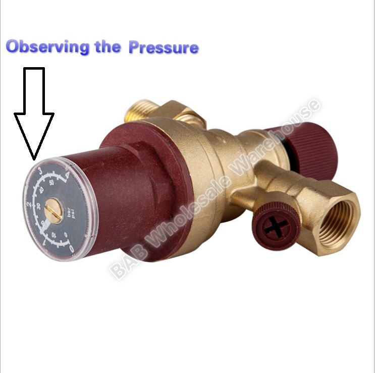 DN15 1/2" inch Automatic Water Filling Valve Observing the water-pressure with pressure gauge Pressure reducing valve