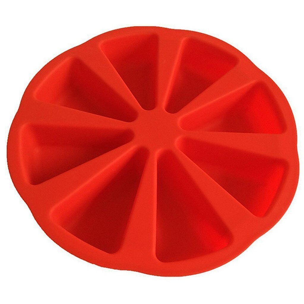 #40 Silicone Baking Cake Mold Silicone Bakeware Baking Food Mold 8 Points Scone Cake Home Used In Microwave Baking Mold Tool: Red