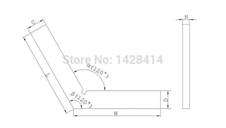 150*150mm 120degree equal side square/120 degree Square/Industrial 120 degree Sqaure/120degree Industrial Square/Engineer square
