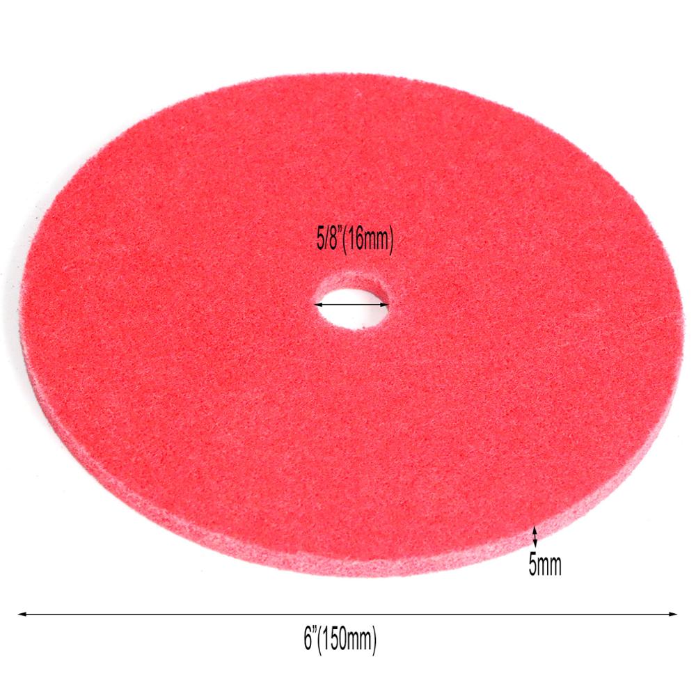 Rueda pulidora de fibra de nailon, rueda no tejida unitizada 7p 100 #, 1/125/150: 150x16x5mm