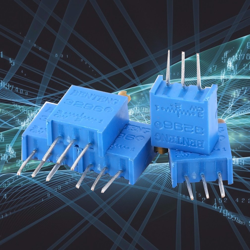 60Pcs Potentiometer Gevarieerd Kit Variabele Weerstand Resistive 3296W 12 Waarde Potentiometer Gevarieerd Kit