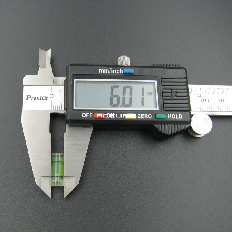 20pcs 6*15mm Acrylic tubular levels mini spirit level Liquid level Indicator for Hanging horizontal ruler