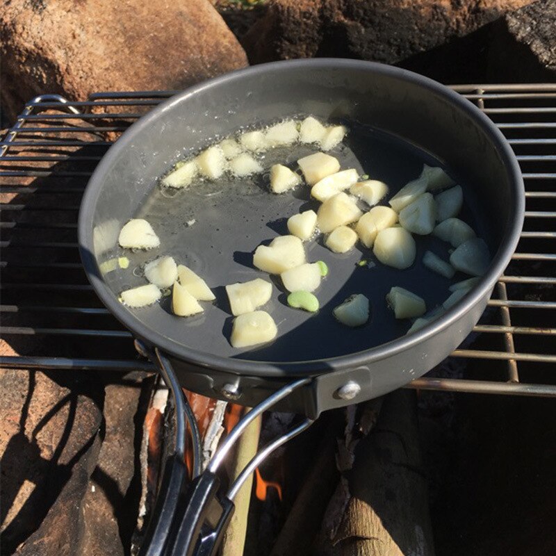 draussen Tragbare Pfanne Kleine Pfanne Camping Picknick Kochgeschirr Nicht-Stock Pfanne Kochen Geschirr