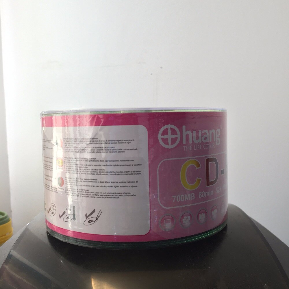 50 Discs Grade A 700 MB 52x Blank Red Pro Printed CD-R Disc