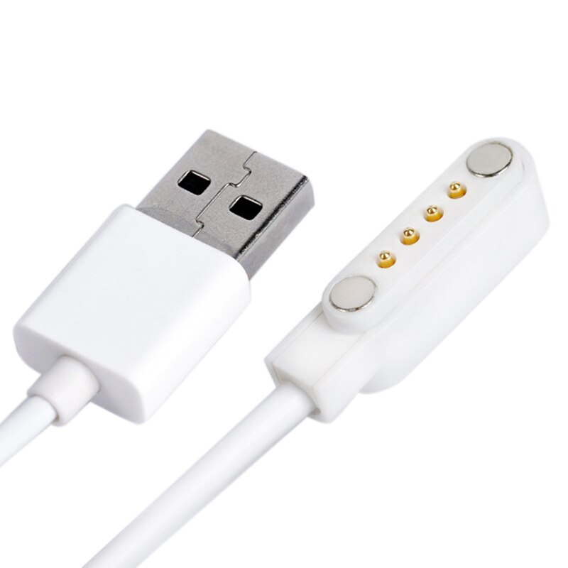 Magnetic Charging Cable USB 2.0 Male to 4 Pin Pogo Magnetic Charger Cable Cord For Smart Watch GT88 G3 KW18 Y3 KW88 GT68