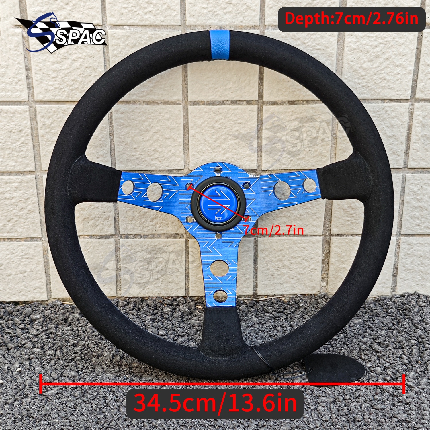 MOMO Ultra Graffiti Lenkrad Universal Wildleder Tuning Wheel Racing Sportwagen Lenkrad