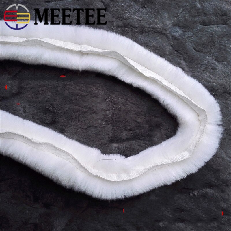 1Meter Meetee 48Mm Rex Konijnenbont Lint Kant Trim Tapes Diy Handgemaakte Kledingstuk Decor Naaien Tassen Schoenen Accessoires ambachten