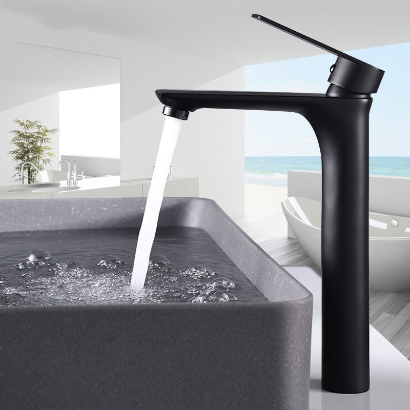 Bathroom Faucet And Cold Water Mixer Tap Sink Faucet Black Golden Color Toilet Tapware Bathroom Accessories