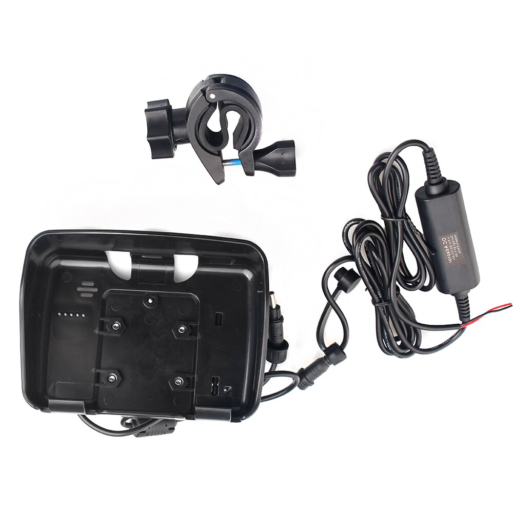 Accesorios para Moto GPS, 1 Juego de 4,3 pulgadas, 1 soporte de cuna + 1 cable de alimentación + 1 soporte de montaje adecuado para Fodsports, navegación de motocicleta