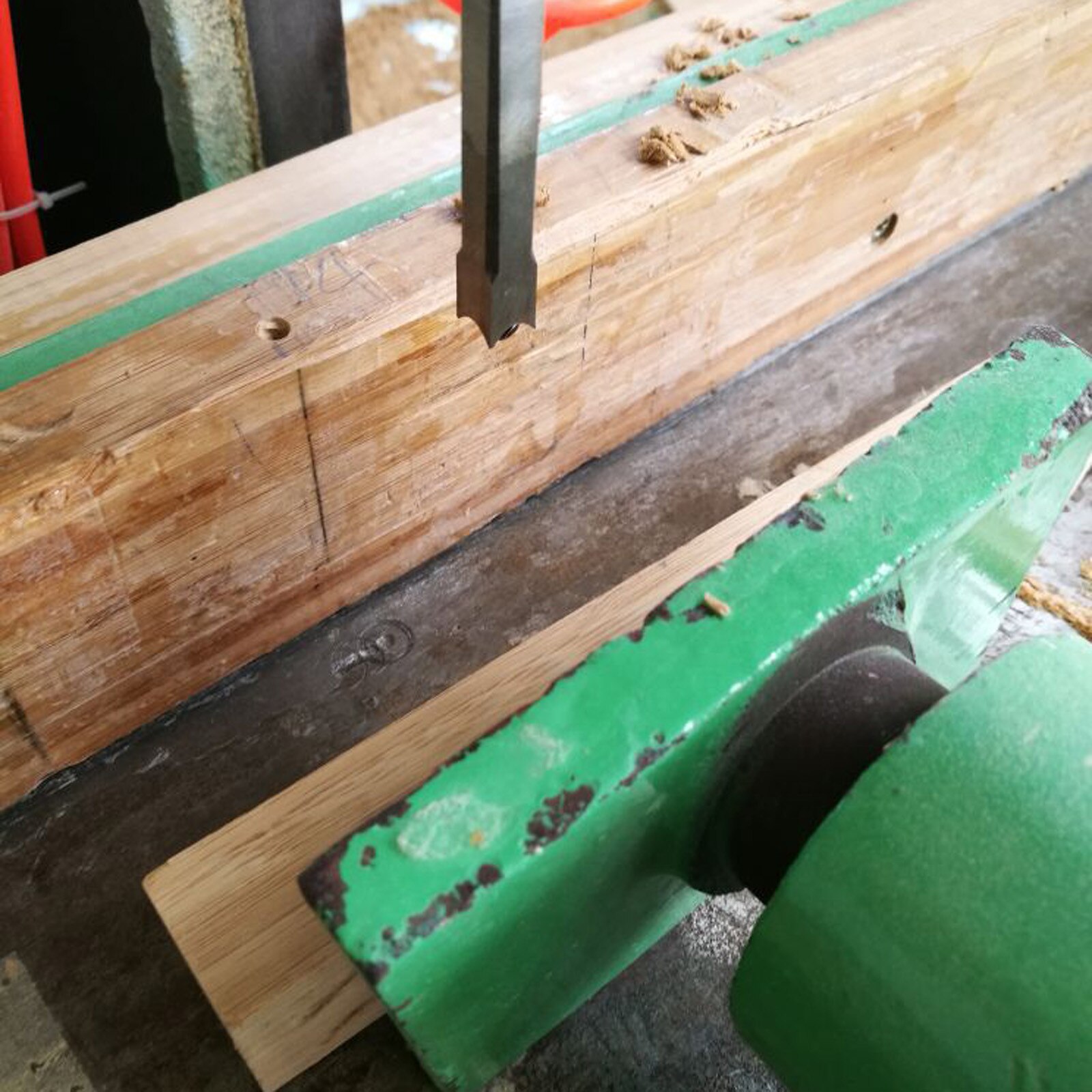 Máquina de agujero cuadrado para carpintería de larga duración, juego de guía de taladro para agujeros cuadrados, perforadora de agujeros, fresa para madera, 4 unidades