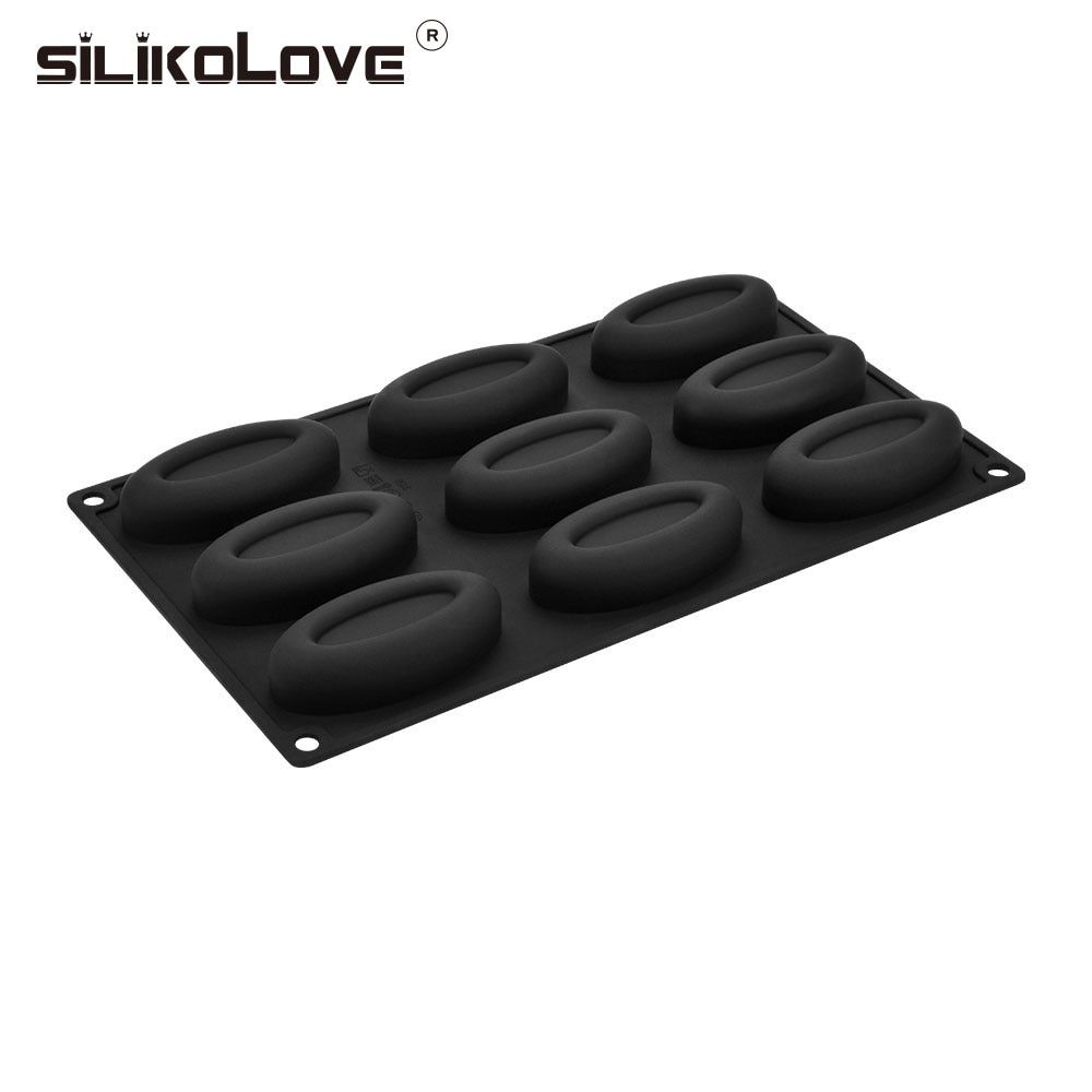 Silikolove diy 9 ontelo silikonisaippua muotti saippuan valmistukseen 3d soikea muotoinen käsintehty saippua muotti muotoilee askartelu