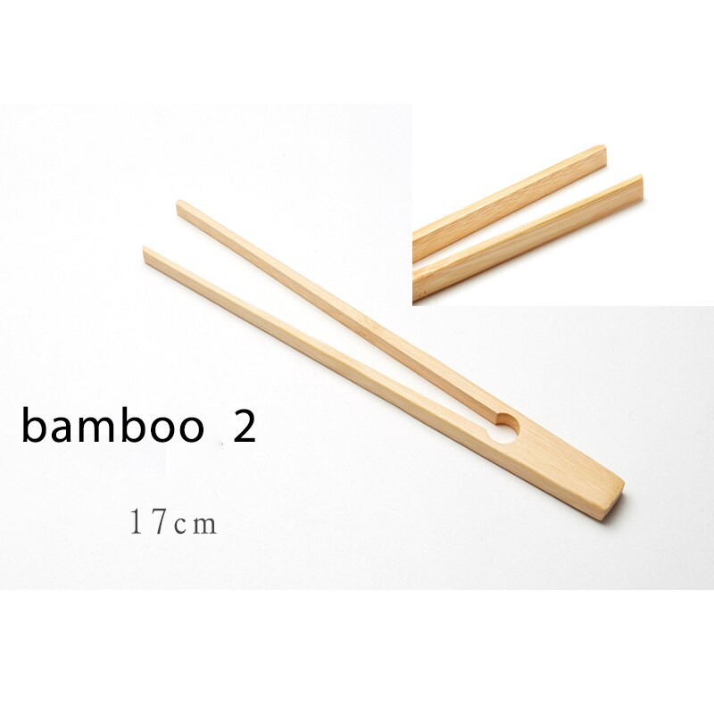 1Pcs Bamboo/Ebony Tea Clips Tea set wooden tweezers Anti-scalding tea clip for teacup: Bamboo-2